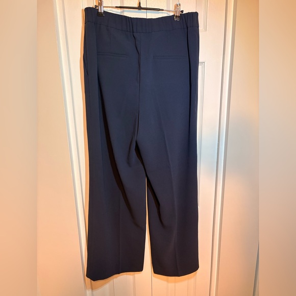 NWT! RW&Co Wide Leg Navy Blue Dress Pants - Sz 12 - Picture 2 of 5